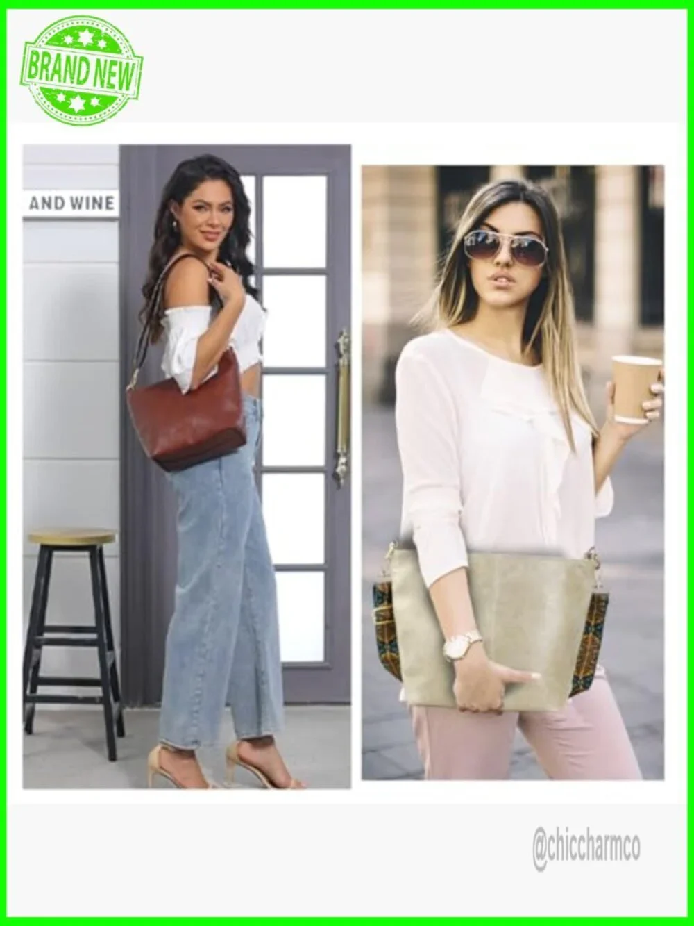 Vegan Leather Crossbody Hobo Bag with Adjustable Guitar Strap